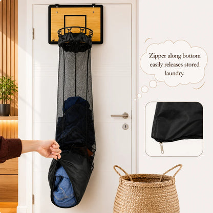 Basketball Over-the-Door Laundry Hamper