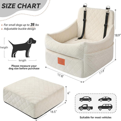 Premium Dog Travel Seat for Small & Medium Pets
