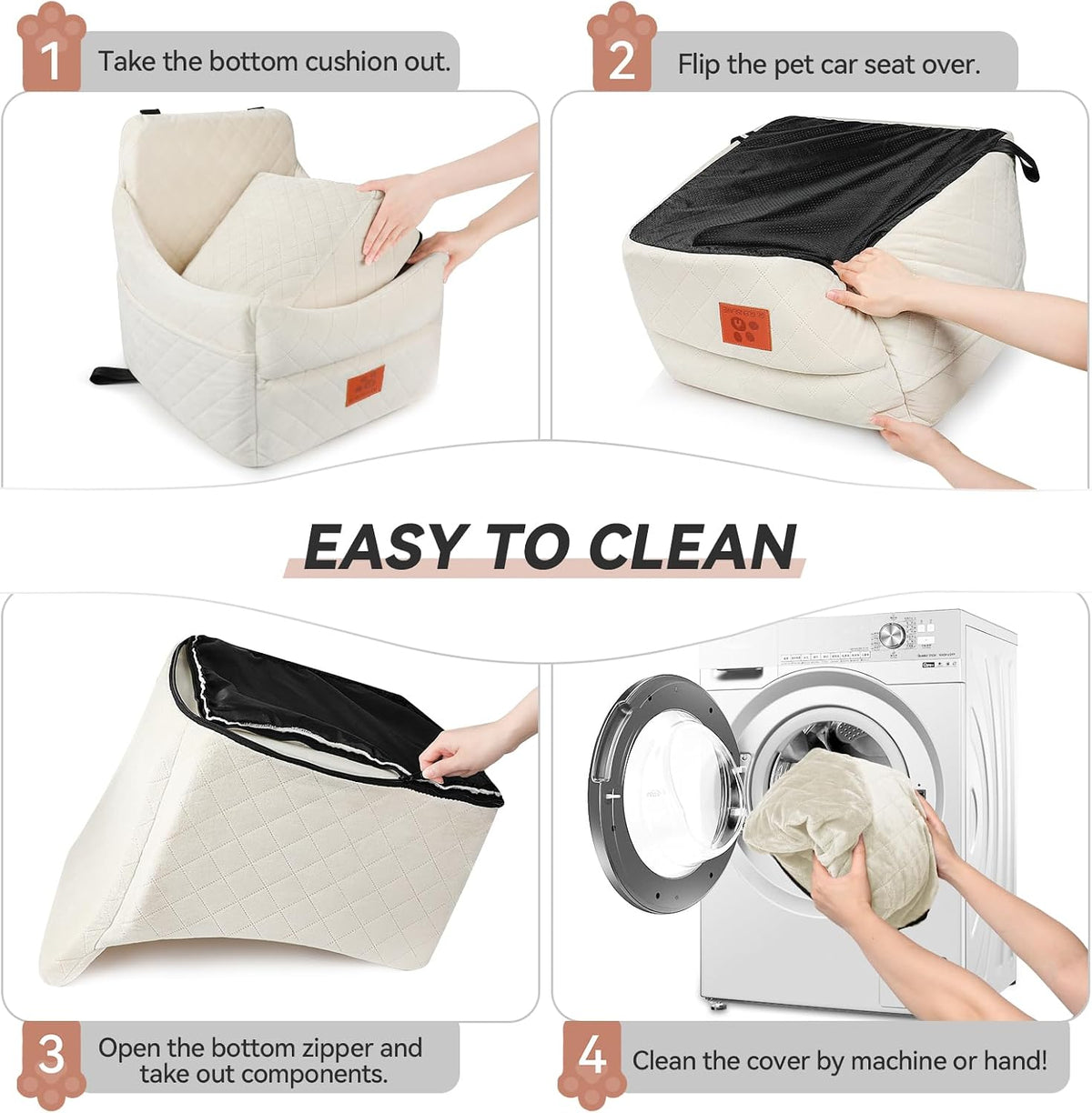 Premium Dog Travel Seat for Small & Medium Pets
